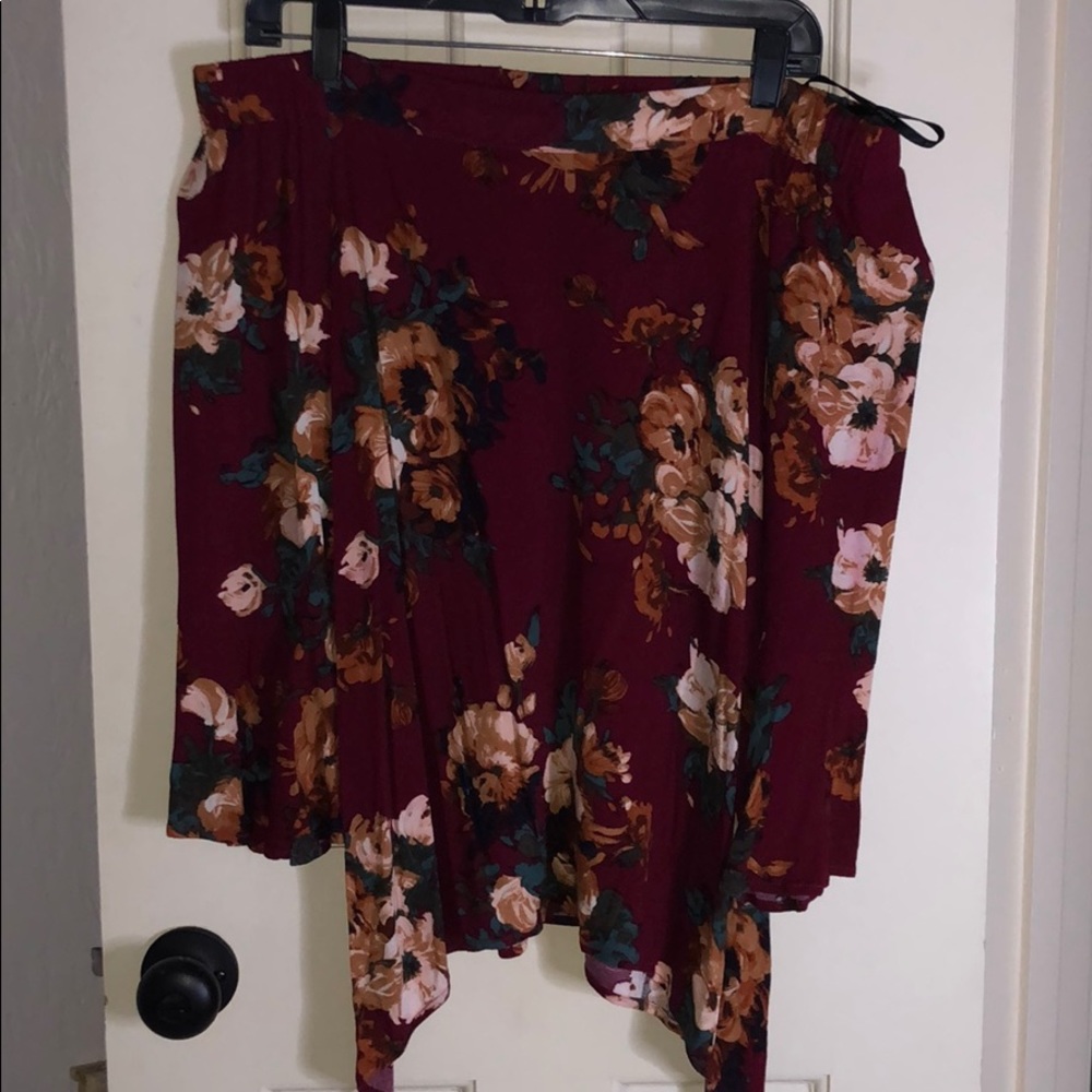 Off the shoulder floral blouse